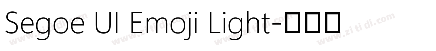 Segoe UI Emoji Light字体转换